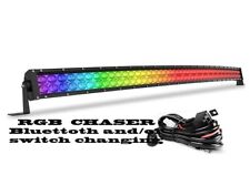 52in LED BAR CURVED WHITE / RGBW, CHASER W/ SWITCH Off Road ATV UTV  picture