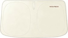 WOLFBOX XX-Large 69″x35″ Folding Sunshade, Max UV & Heat Shield, Black Tape picture