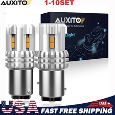 AUXITO 1157 2057 LED Turn Signal Light Bulb Amber Anti Hyper Flash CANBUS 2-20x picture