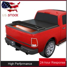 4 Fold 6.4FT/6.5FT Soft Tonneau Cover For 2002-2023 Dodge Ram 1500 2500 3500 Bed picture