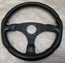 Veilside Combat Leather Steering Wheel Black picture