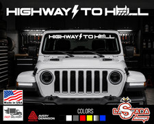 fit ac dc highway to hell windshield decal sticker vinyl t shirt back in black picture