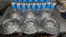Lot Of 6 1965 66 Ford Poverty Hubcaps Galaxie Bronco Others picture