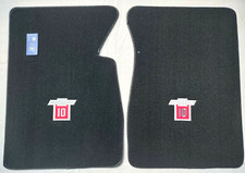 Fits 1960-1970 Chevy C10 Pickup Truck Black Loop Carpet Floor Mats 2PC- C10 Logo picture