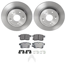 Akebono Rear Brake Kit - ProAct Ceramic Pads & Rotors For Acura TSX Honda Accord picture
