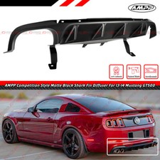 For 2013-14 Ford Mustang GT500 AMPP Competition Style Matte Black Rear Diffuser picture