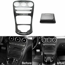 Carbon Pattern Console Gear Shift Panel Trim For Mercedes C GLC Class W205 X253 picture