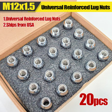 20 Chrome Bulge Acorn Lug Nuts 12x1.5 For Chevy Corvette Camaro S10 Firebird GTO picture