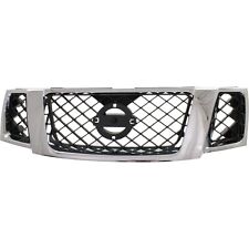Grille For 2008-2012 Nissan Pathfinder Chrome Shell w/ Black Insert Plastic picture