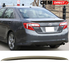 Fits 12-14 Toyota Camry OE Factory Style Rear Trunk Spoiler Wing Lip Gray ABS picture