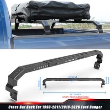 For 1993-2011/2019-2026 Ford Ranger Adjustable Width Truck Bed Cross Bar Rack picture