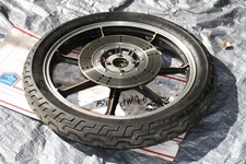 1980-81 KAWASAKI KZ440 LTD OEM FRONT TIRE RIM HUB DISC.. NICE  picture