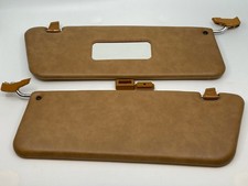 Sunvisor with Metal Bracket Clips Set For Mercedes R107 SL 1971-1989 Palomino picture