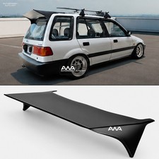 For 88-91 Honda Civic 5DR Wagon J's Style Unpainted PU Rear Roof Wing Spoiler picture