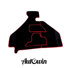 AutoWin Brand Black Floor Mats For Ferrari F355 1994-1999 With Alcantara Leather picture
