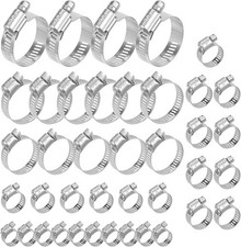 Comprehensive Stainless Steel Hose Clamp Set - 40 Pieces for All Your Needs picture