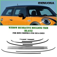 10pcs Window Molding Trims For Mini Cooper S F56 2014-2024 Gloss Black picture