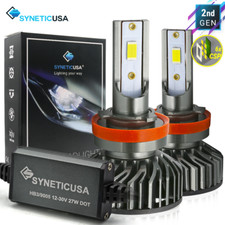 Syneticusa H11/ H8 / H9 CSP LED White Headlight Conversion Kit Hi-Low Beam Bulbs picture