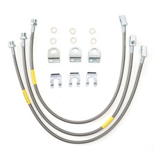 89715 Extended Brake Lines Fits For 87-06 Jeep Wrangler TJ YJ 84-01 Cherokee XJ picture