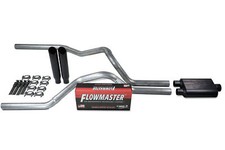 99-08 Chevy Silverado GMC Sierra Dual Exhaust Includes Flowmaster Super 44 BLK T picture