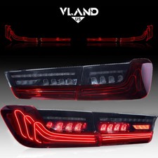 Red FULL LED Tail Lights For 2019–22 BMW M3 G20 G80 CSL 3D Rear Lamps Sequential picture