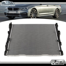 For 2016-2019 BMW 530i 540i 740i Left Side Aluminum Radiator Without Oil Cooler picture