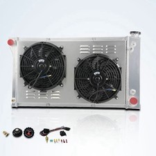 CC369 3 Row Radiator+Shroud Fan For 1967-1972 Chevy/GMC C/K 10/20/30 Pickup picture