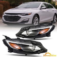 Halogen Headlight For 2019-2025 Chevy Malibu RS/LS/LT Left+Right Pair 19-25 picture
