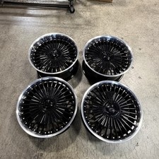 Used 20x8.5/20x10 MRR VP4 5x120 35/38 72.6 Black Machined Lip Wheels set-4 picture