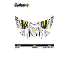 2003-2007 SKI DOO REV MXZ SNOWMOBILE GRAPHICS IMPACT STYLE BY ENJOY MFG picture