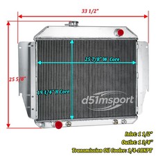 3 Rows Radiator For 79-91 Ford E100 E150 E250 E350 Econoline Club Wagon 5.8L AT picture