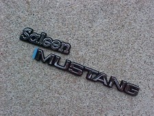 1985 1986 1987 1988 1989 1990 FORD SALEEN MUSTANG DECK LID EMBLEM SET -- NEW NOS picture