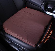 kingphenix Premium Car Seat Cushion, Memory Foam Leather, Leather Brown picture