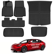 Floor Mats for 2025-2026 Tesla Model Y Juniper Cargo Liner &Backrest All-Weather picture