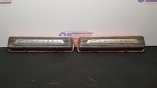 59-67 CHEVY CORVETTE VALVE COVER SET PAIR 7 FIN STRAIGHT BOLT PATTERN OEM picture