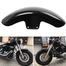 Short Front Fender Mudguard For Harley Softail Slim FLS 2012-2017 Gloss Black picture