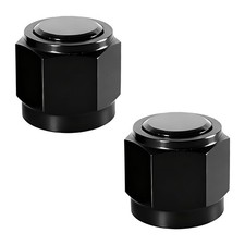 2PCS 10AN Female Flare Cap Block off Fitting Plug, Universal 10AN, Black picture