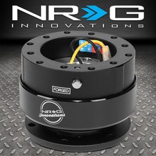 UNIVERSAL NRG STEERING WHEEL SHORT 6-HOLE GEN 2.0 QUICK RELEASE ADAPTOR BLACK picture