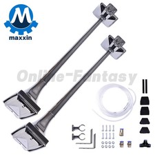 Pair Roof Mount Low Tone Air Horn & Base Mount For Peterbilt Kenworth Mack Ford picture