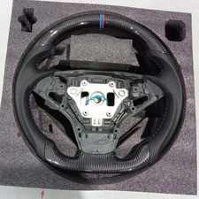 Flat Sport Steering Wheel For 2006+ BMW E60 E61 E62 E63 M5 M6 630i Carbon Fiber picture