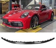 For Porsche 911 992 2020-2023 Carbon Fiber Car Front Bumper Lip Body Spoiler Lip picture