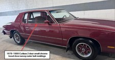 1978-1980 Olds Cutlass Buick Regal dew sweeps outer belt moldings Narrow chrome picture