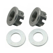 2X Rear Axle Hub Castle Nuts For Yamaha Raptor 660 350 Banshee 350  Blaster 200 picture