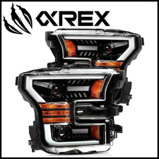 AlphaRex 880158 PRO Jet Black LED Projector Headlights fit 2015-2017 Ford F-150 picture