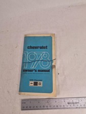 1978 Chevrolet Owners Manual Original OEM GM 460292 A Vintage picture