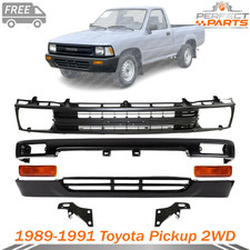 New Front Bumper + Grille Assembly Kit For 1989-1991 Toyota Pickup 2WD picture