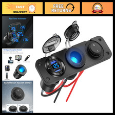 12V USB Outlet Marine Switch Panel, PD3.0 & Dual QC3.0 Ports, 150W Socket Kit picture