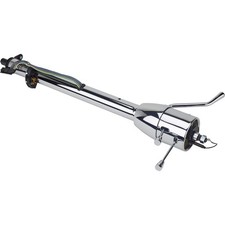 Tilt/Shift Steering Column, Chrome, Fits Chevy Passenger Car 1955-56 picture