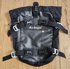 Kriega US10 Dry Pack Bag Black Motorcycle Backpack Roll Top Shoulder Strap US-10 picture