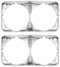 RestoParts Headlamp Bezel Set 1969 Cadillac Deville and Fleetwood 1970 Eldorado picture